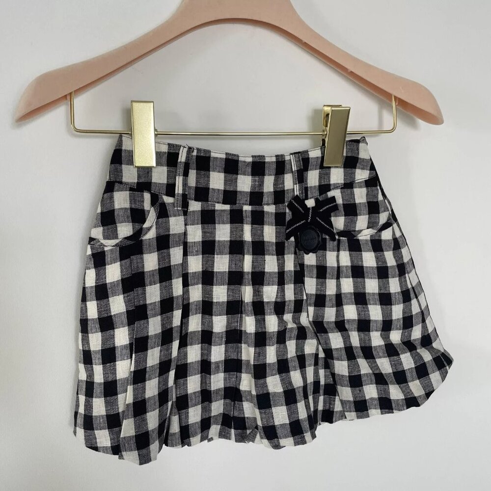 I Pinco Pallino 1950 Pleated Kids girls skirt Checkers Sz 4